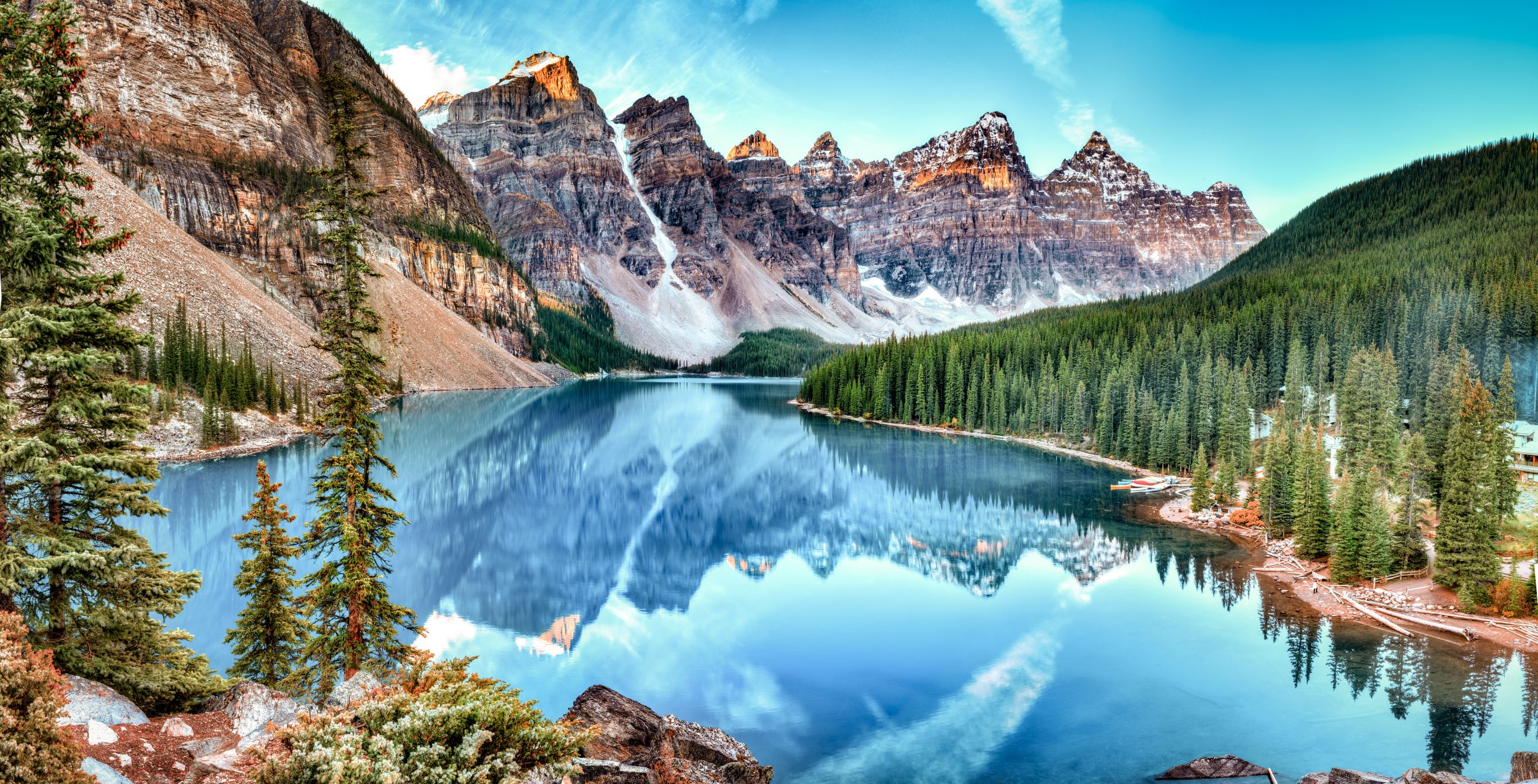 LAGO MORAINE BANFF NATIONAL PAARK CANADA TAM