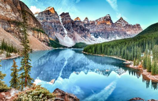 LAGO MORAINE BANFF NATIONAL PAARK CANADA TAM