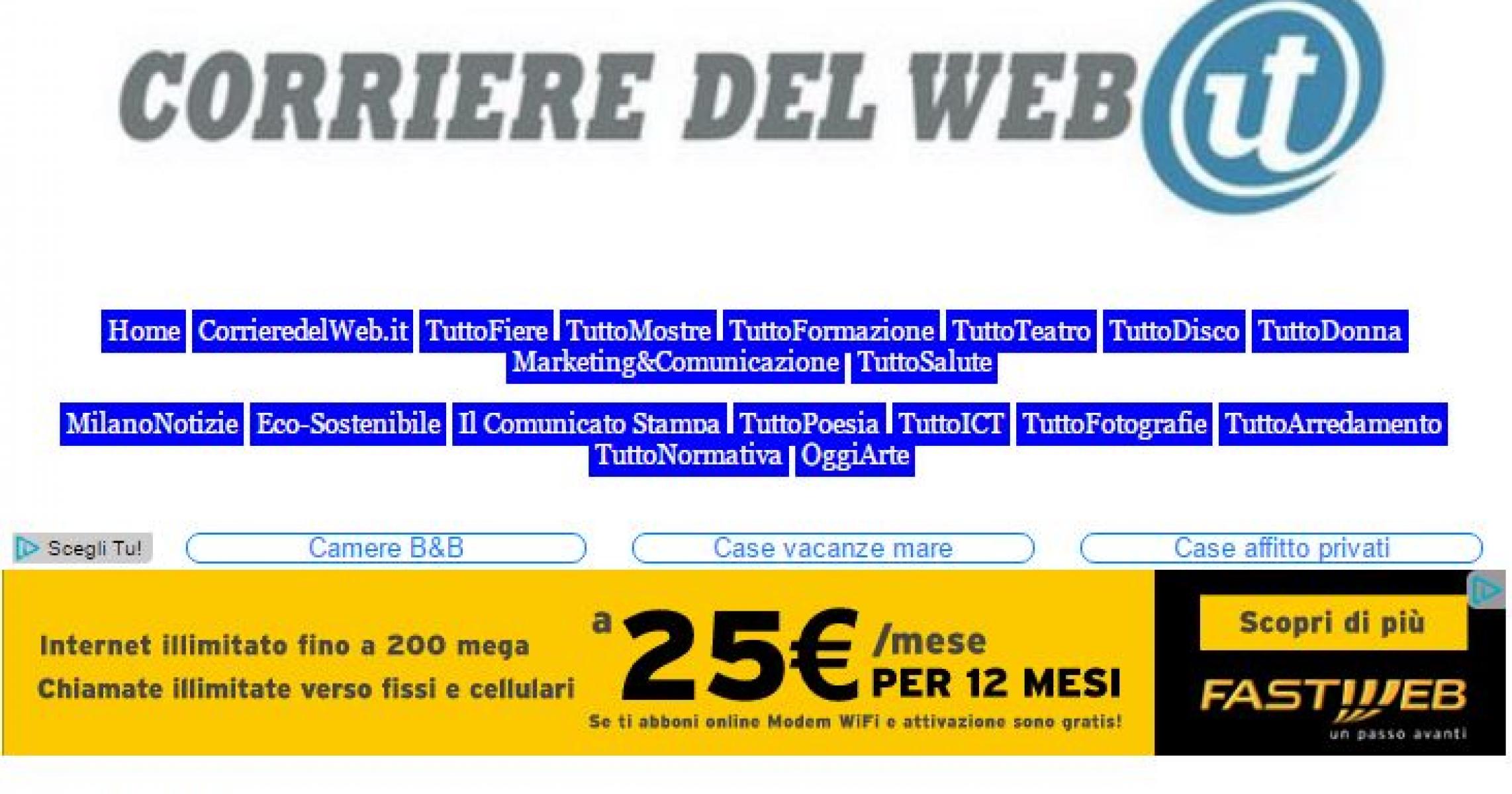 CORRIERE DEL WEB.IT: LUNA DI MIELE DALLE ANDE....ALLA POLINESIA CON TUTTALTROMO(N)DO